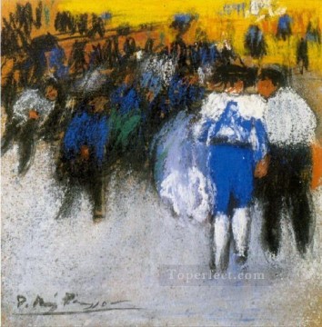  corriendo Obras - Encierro de toros 2 1901 Pablo Picasso